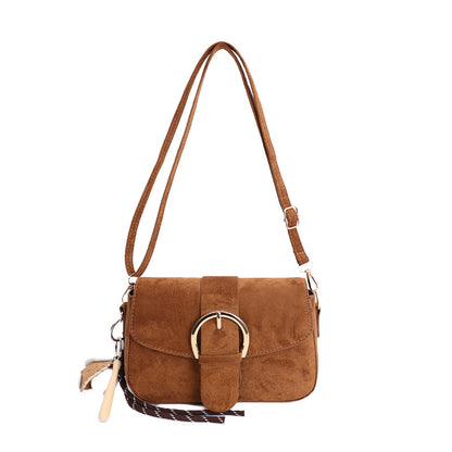 Elegante Wildleder Umhängetasche
