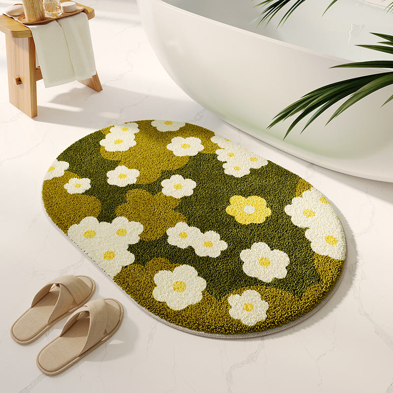 Weicher Floral Badteppich Brehn