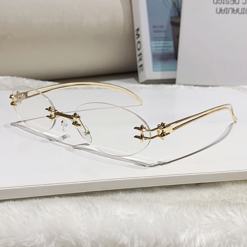 Damen elegante Metall-Brille mit filigranem Design Brehn