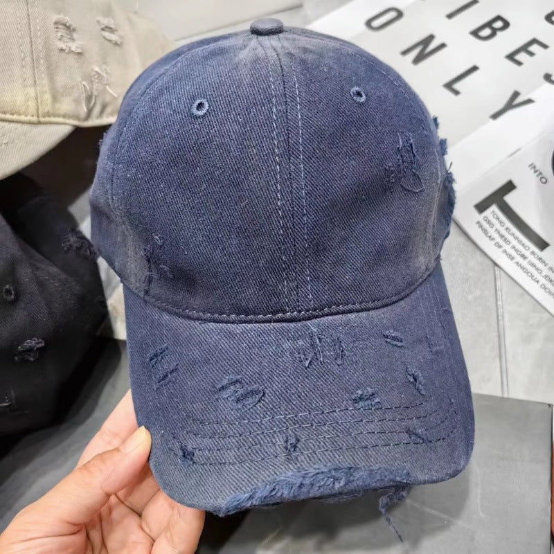 Herren beschädigte Jeans Baseballkappe Brehn