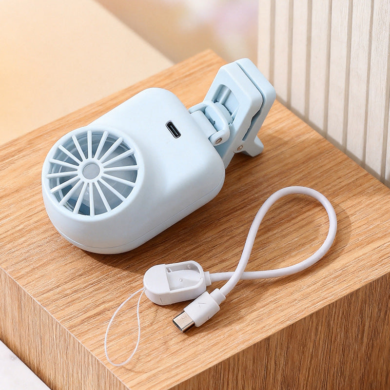 Frauen tragbarer Clip-Ventilator mit USB-Lademöglichkeit und hervorragender Flexibilität Brehn