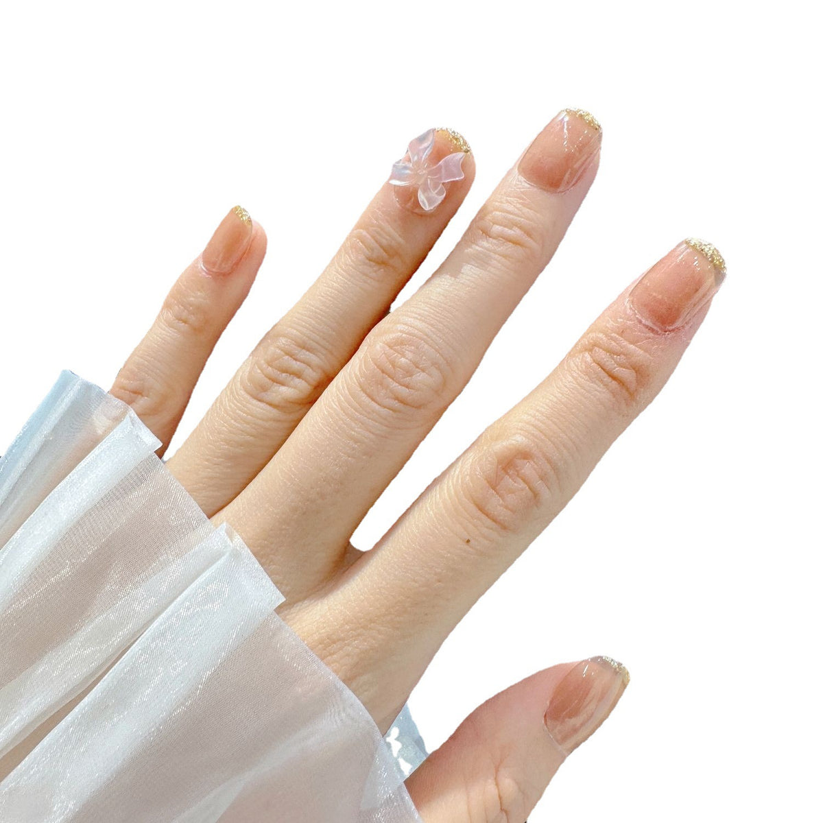 Elegantes Glitzerndes Press-On Nagelset Brehn