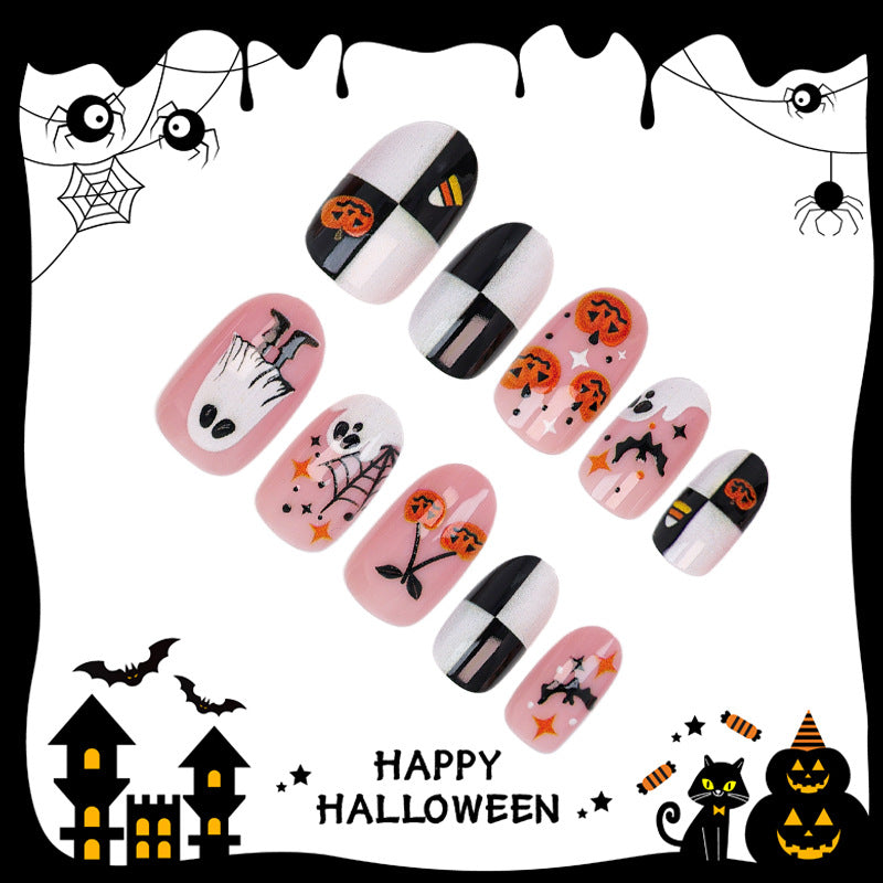 Halloween Kunstnagelset mit gruseligen Motiven Brehn