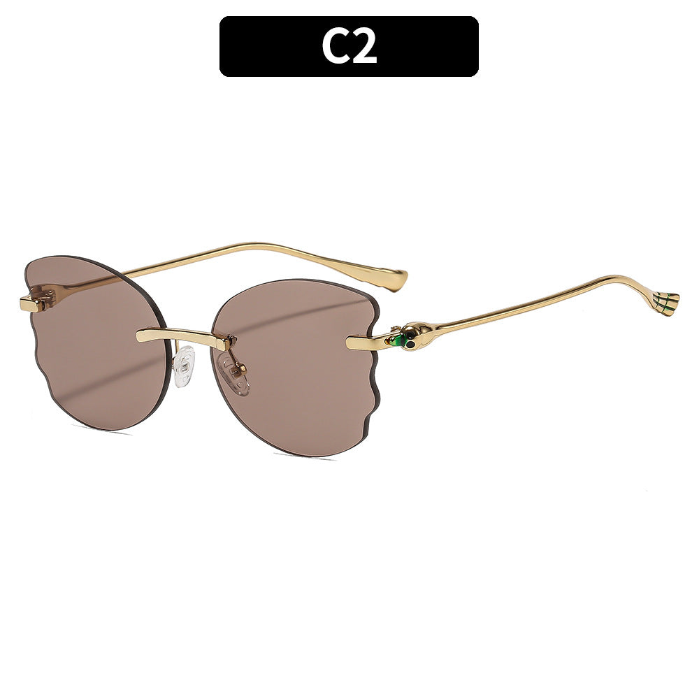 Künstlerische Blumrahmen-Sonnenbrille