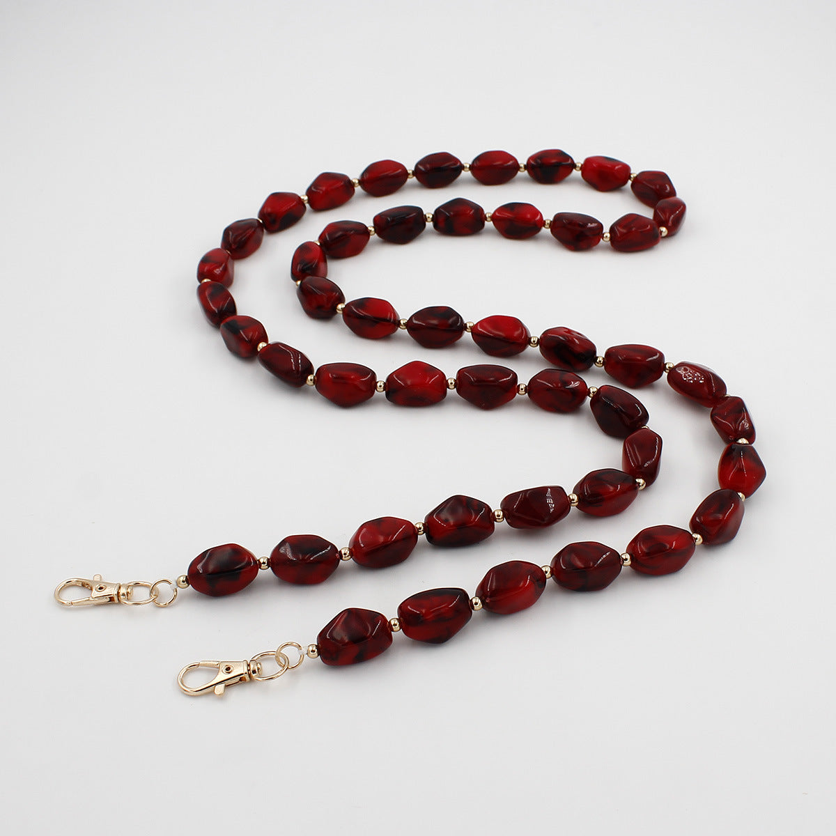 Chunky Beaded Brillen Kette Brehn
