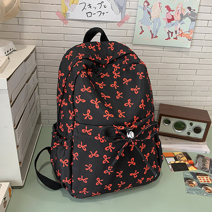 Süße Rucksack mit Schleifenmuster