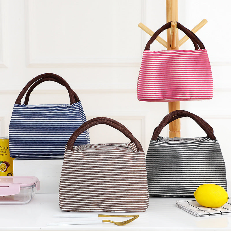 Isolierte gestreifte Lunch-Tasche Brehn