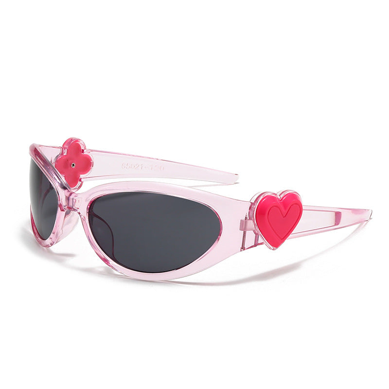 Damen modische Sonnenbrille im stilvollen Herzdesign Brehn