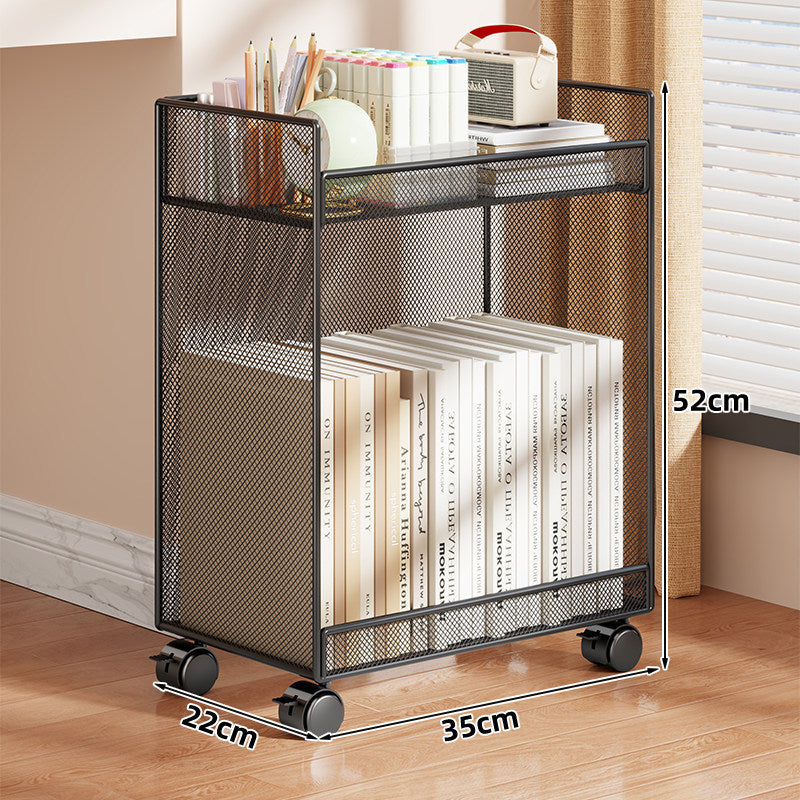 Kompakter vertikaler Drahtgitter-Desktop-Organizer-Regal