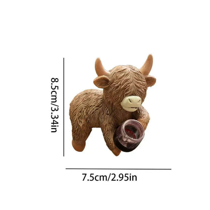 Dekorative Highland-Rind Figur Brehn