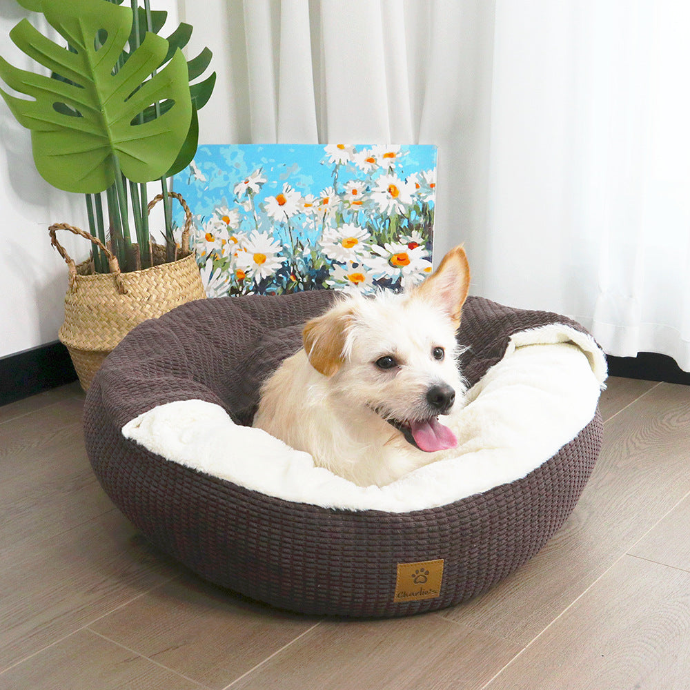 Plüsch Rund Hundebett