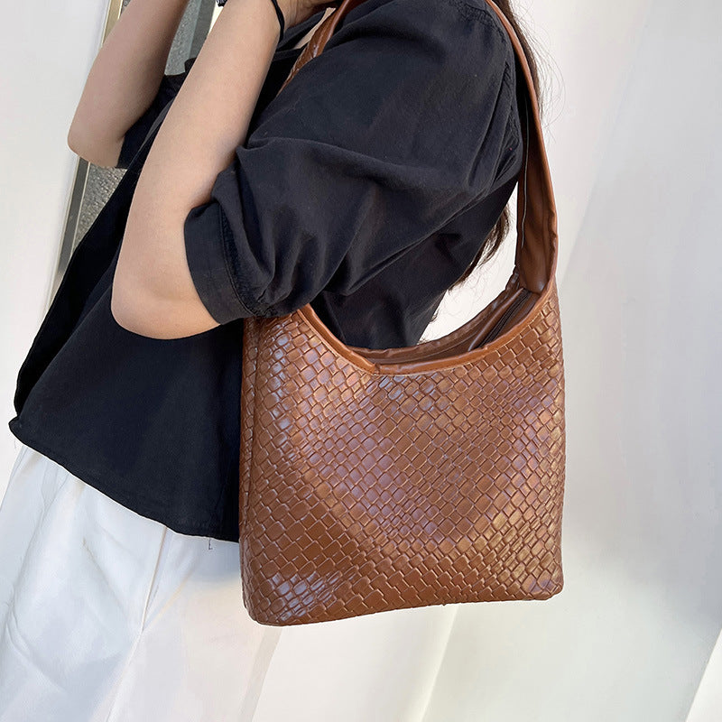Texturiertes gewebtes Hobo Bag Brehn