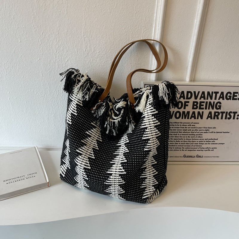 Bohemian handgewebte Tragetasche