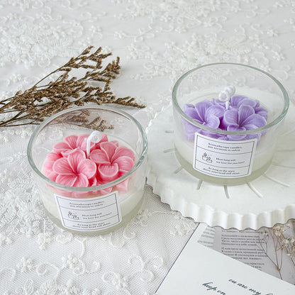 Aromatherapie Blumenkerze