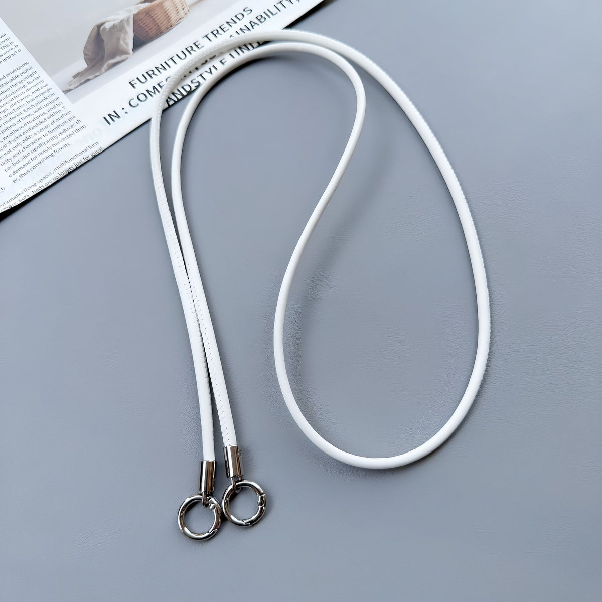 Premium Doppelring-Lederumhängeband Brehn