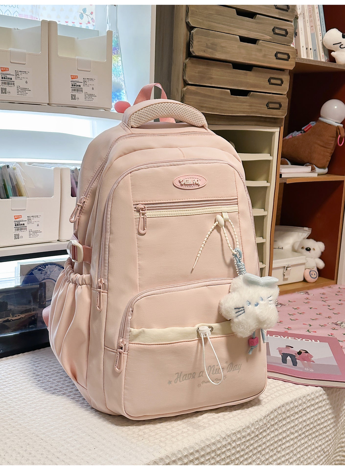 Multi-Taschen Laptop-Schul-Rucksack