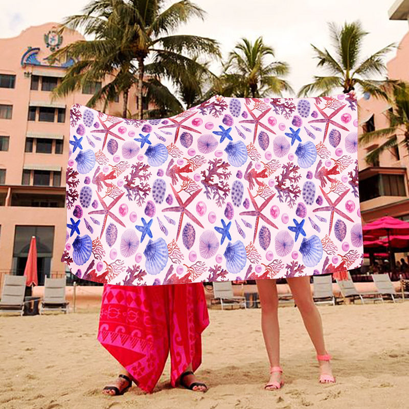 Stranddecke mit kreativem Kunstdesign Brehn