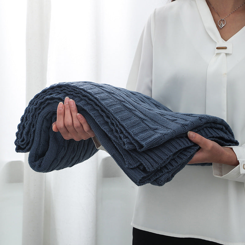 Home Gemütliche Strickdecke