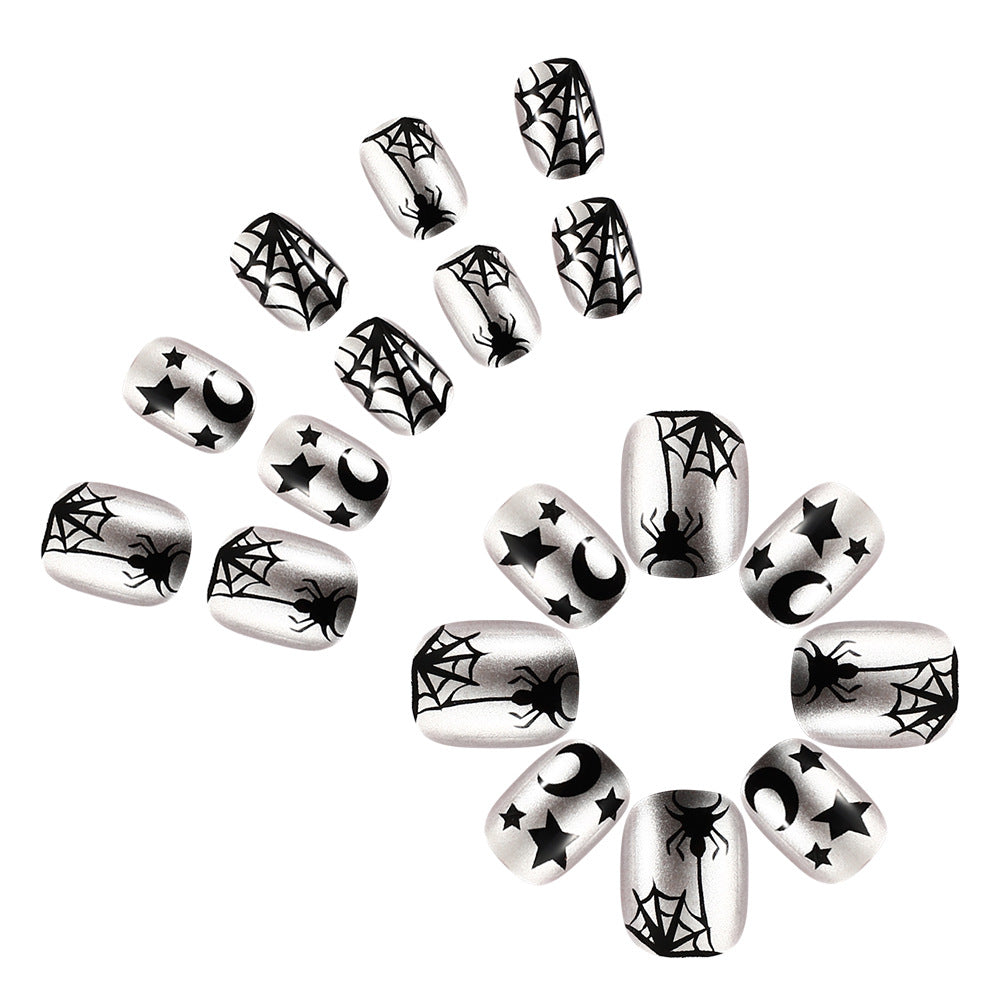 Spiderweb-Themen Press-On Nagelkunst Set Brehn