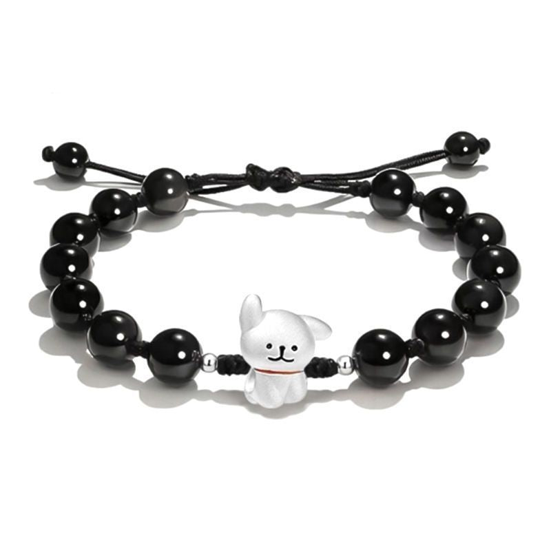 Verstellbares süßes Hund Charm Armband Brehn