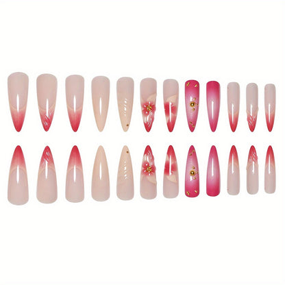 Dekorativer Press-On Nagelset Brehn