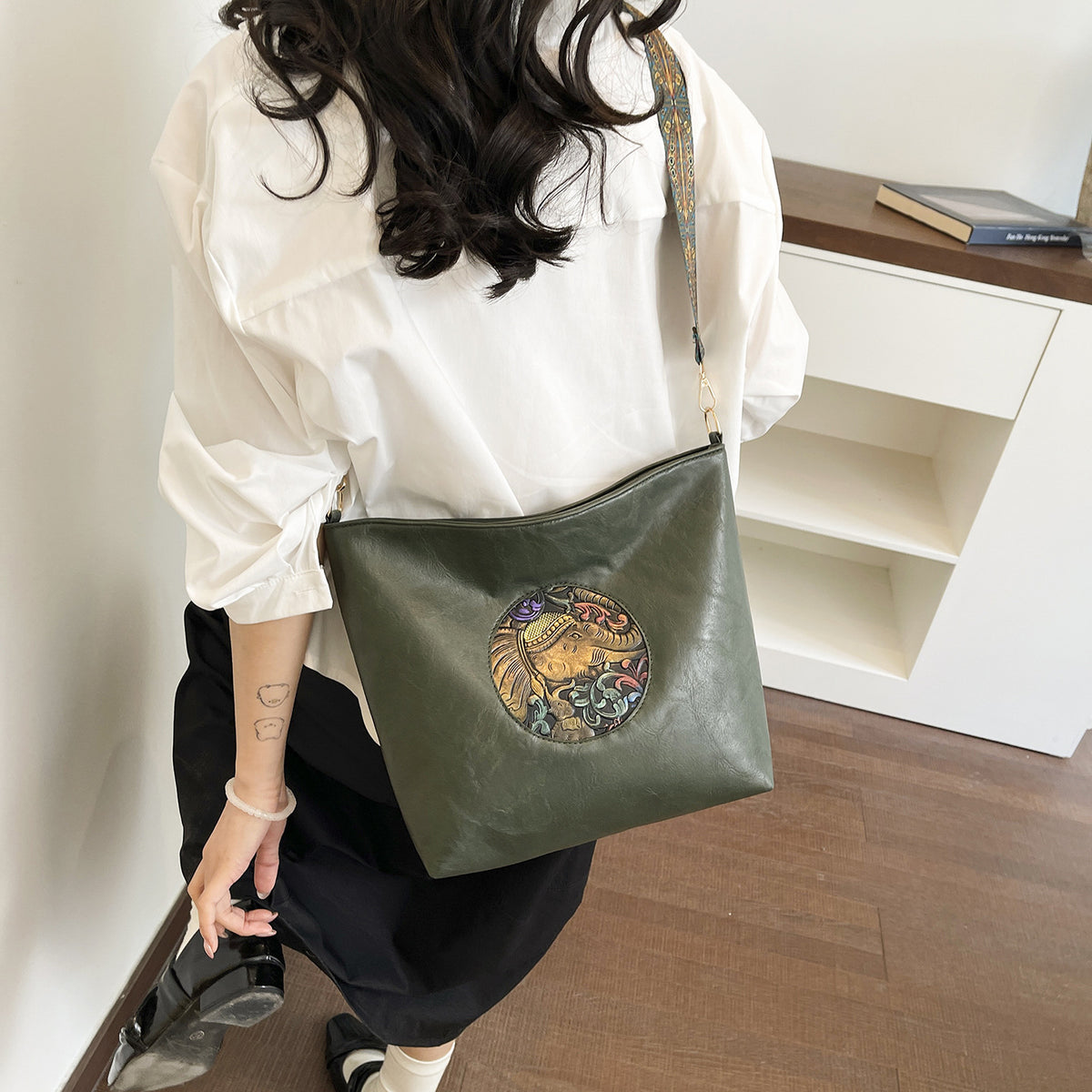 Artisan Leder Schultertasche