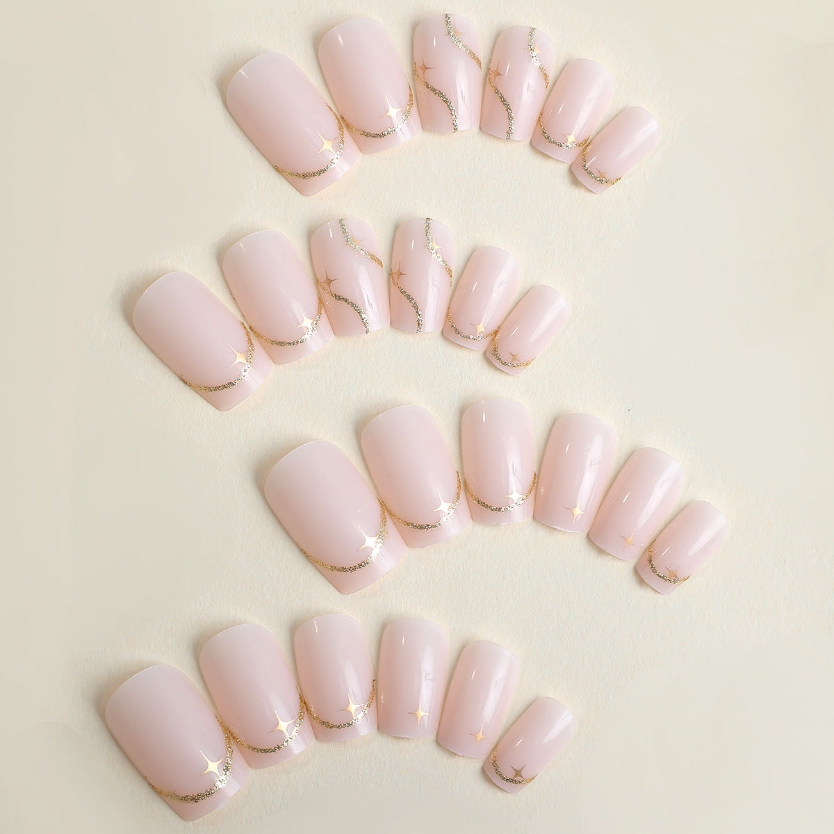 Elegantes Press-On Nail Art Set Brehn