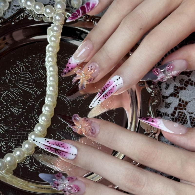 Tierisch inspiriertes Press-On-Nagelkunst-Set Brehn