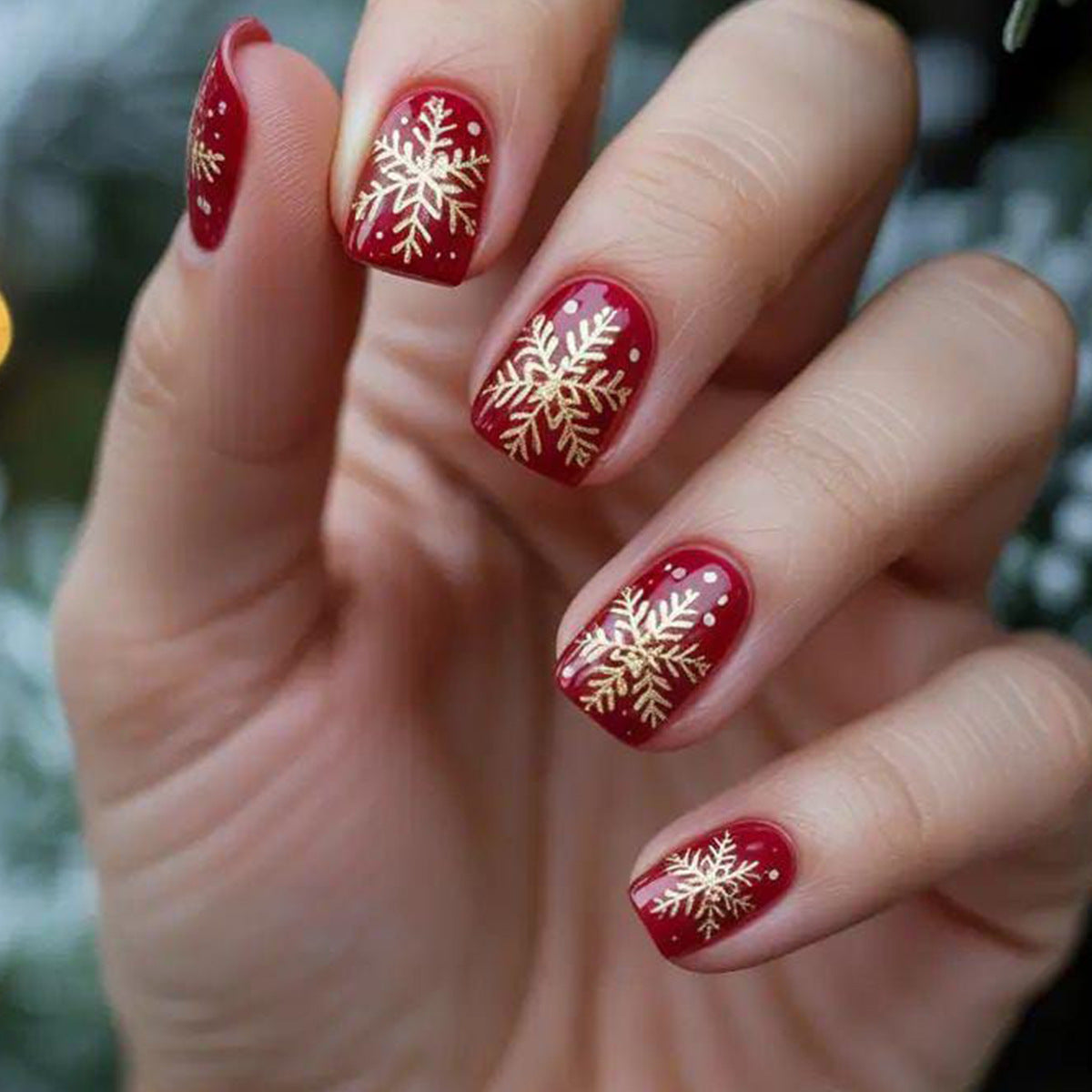 Festliche Schneeflocken-Nagelkunst-Set Brehn