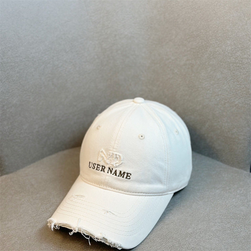 Damen Distressed Casual Verstellbare Baseball Cap Brehn