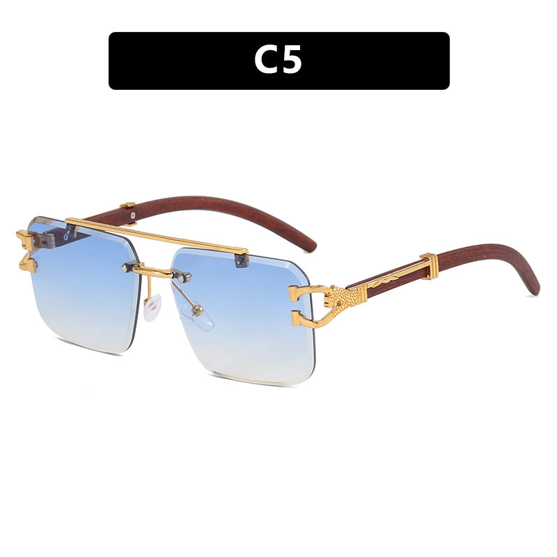 Damen modische Brille mit innovativem Rahmen und luxuriösem Holzdetail Brehn