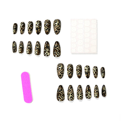 Premium Künstlerische Leopard Druck Nagel Verbesserungen Brehn