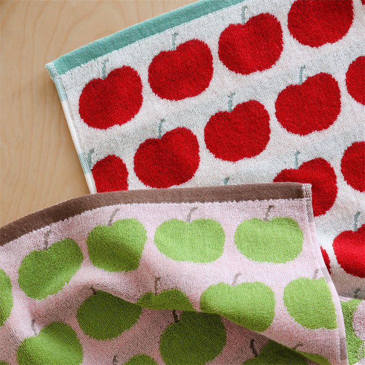 Weiches Jacquard-Gästetuch mit Kirschmuster Brehn