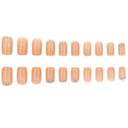 Elegantes Strass Akzent Nagelkunst Set