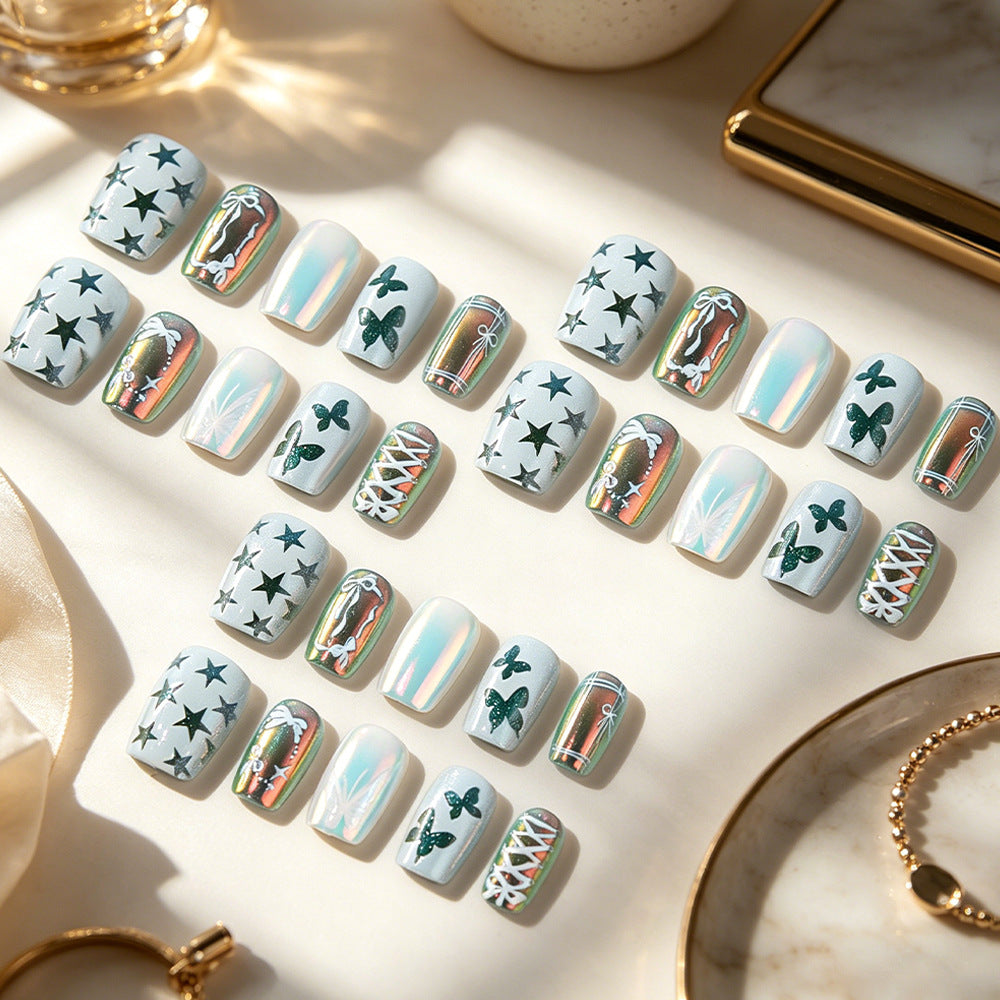 Künstlerisches Schmetterlings-Nageldesign-Set Brehn
