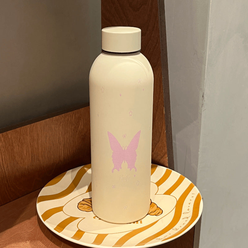Damen Isolierflasche mit verspieltem Hunde-Motiv Brehn