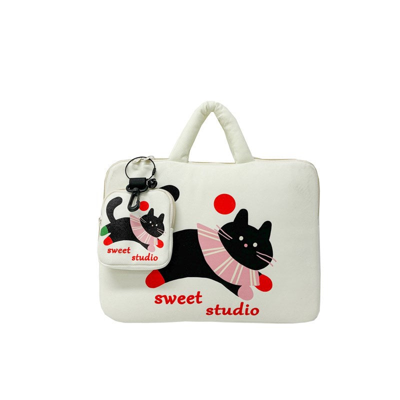 Laptoptasche mit Kreativem Katzenmuster Brehn