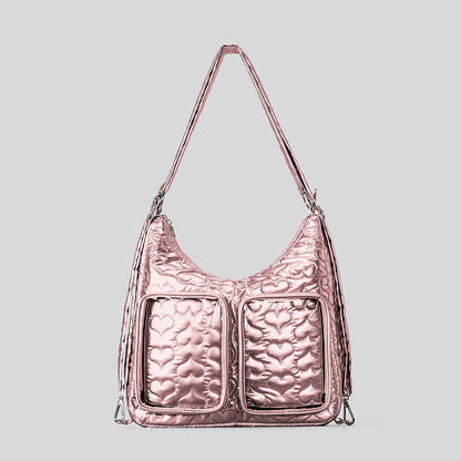 Gestepptes Herzmuster-Handtasche