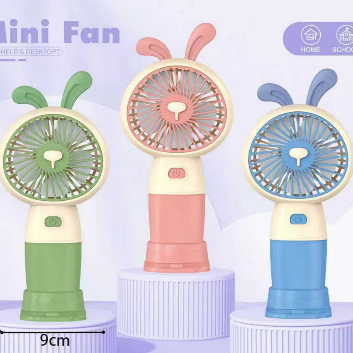 Unisex Handventilator mit flexiblem Design und integrierter USB-Ladefunktion Brehn