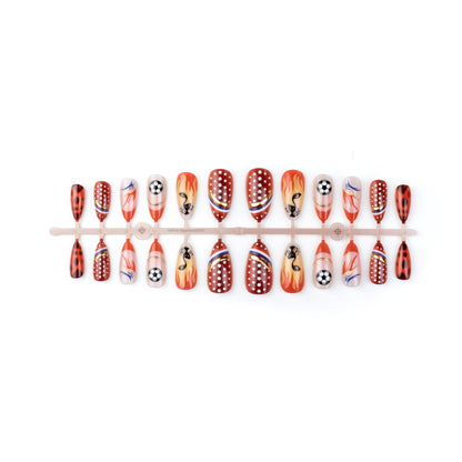 Sport-Themen Press-On Nail Art Set