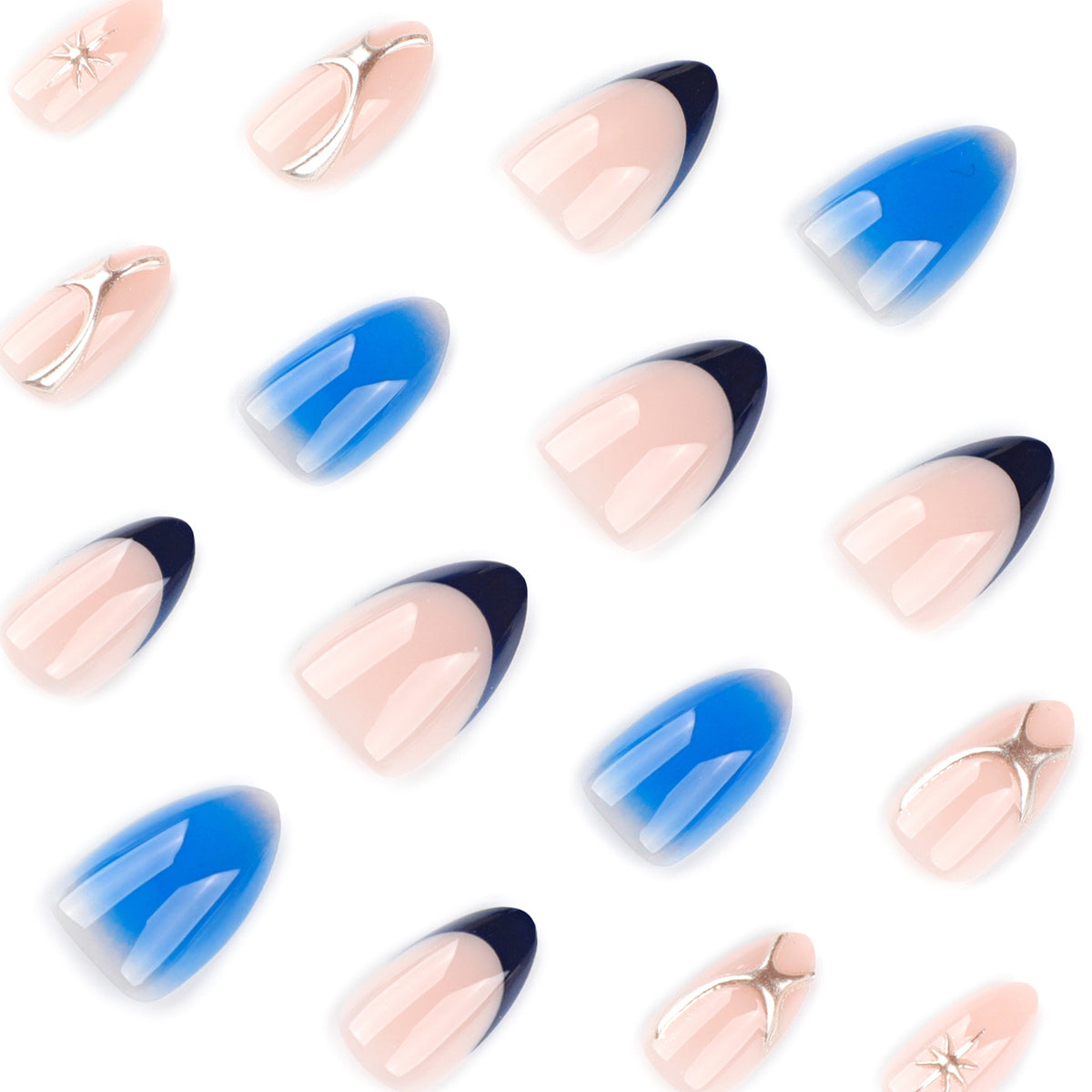 Kunstvolle Nagelkunst im modernen Wasserfarben-Design Brehn