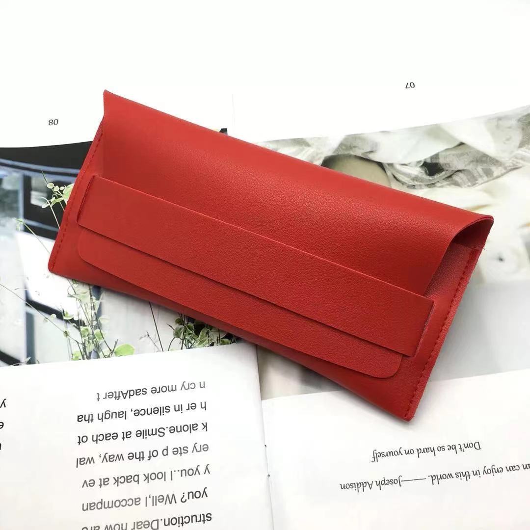 Faltbare synthetische Leder Sonnenbrille Etui Brehn