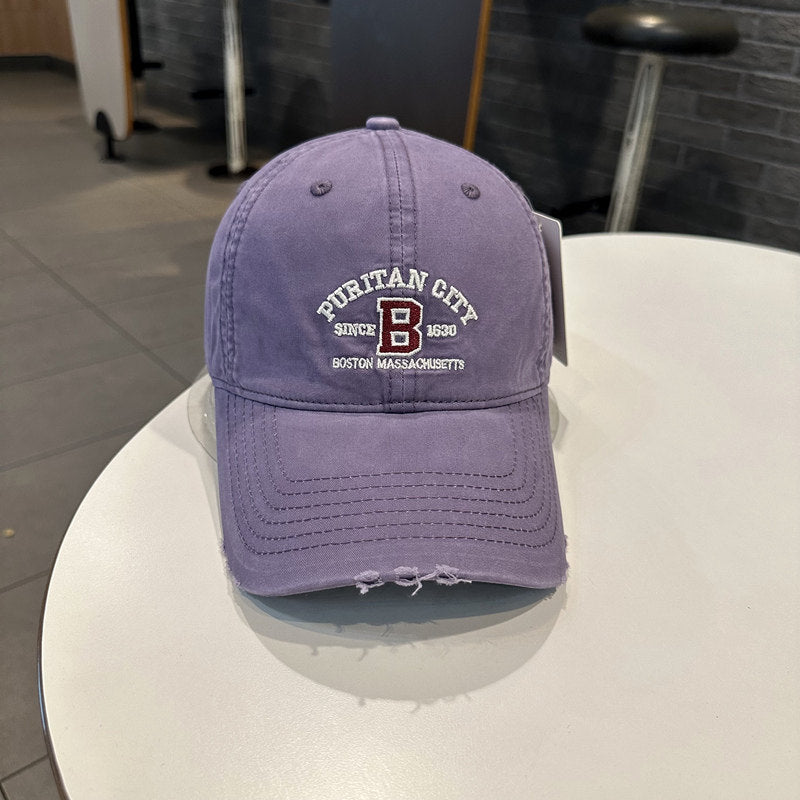 Herren Vintage-inspirierte bestickte Baseballmütze Brehn