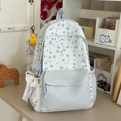 Stylischer Herz-gedruckter Rucksack Brehn