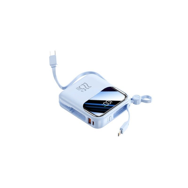 Tragbare Powerbank mit innovativem Kabelmanagementsystem und Schnellladefunktion Brehn
