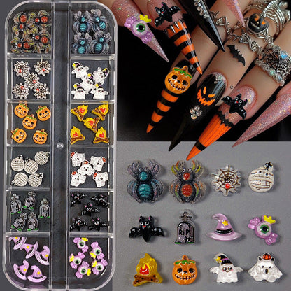 Dekorative Metall-Nagelkunst Charms