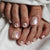 Premium Glitzernde Faux Gel Press-On Zehen Brehn