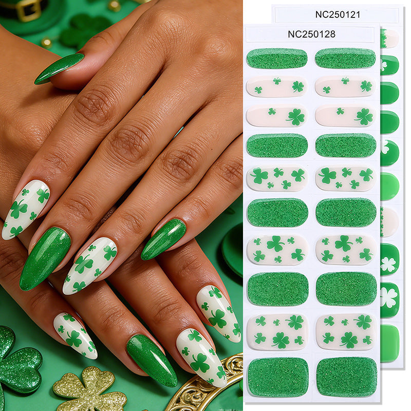Botanische Nagelkunst Aufkleber