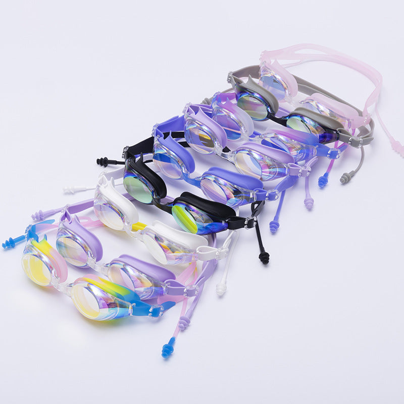 Kinderfarbige hydrodynamische Schwimmbrille Brehn