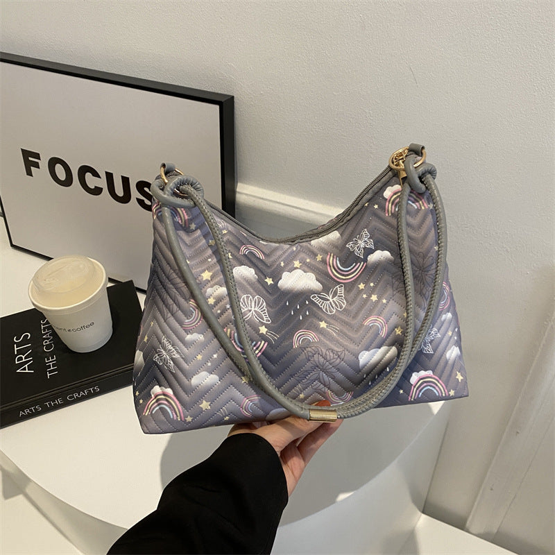 Gepolsterte Hobo-Tasche